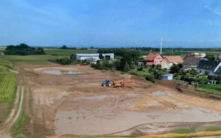 La zone tampon durant les travaux - Crédit photos : SDEA