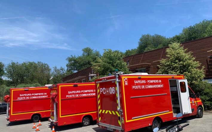 Les trois postes de commandement avancés servant de « cellule de crise » lors d’un incendie d’ampleur, et à bord desquels sont produites et partagées les images issues du logiciel Crimson - Crédits photo : Banque des Territoires