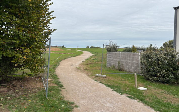 L'aménagement du parc de 14 ha connecté à l’école permettra de créer un espace de loisirs tout en assurant l’infiltration de l’eau  - Crédits photo : Ville de Sainghin-en-Weppes