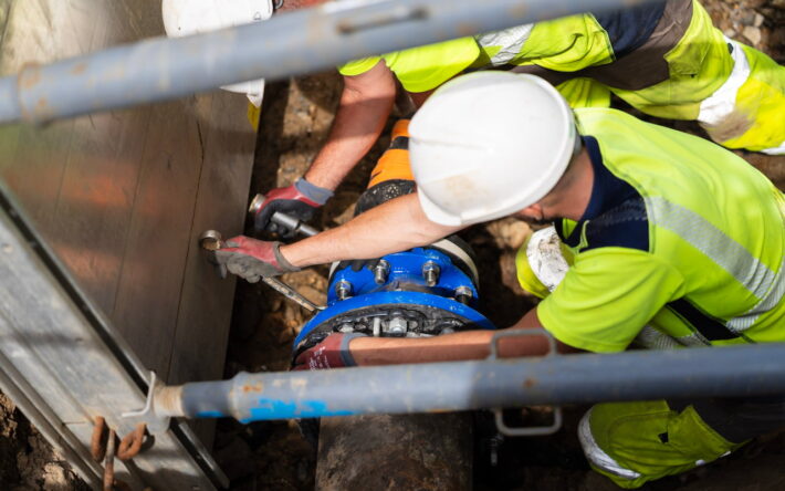 La Société publique locale Eau du Ponant coordonne le renouvellement des réseaux de Brest Métropole - Crédit photo : Eau du Ponant