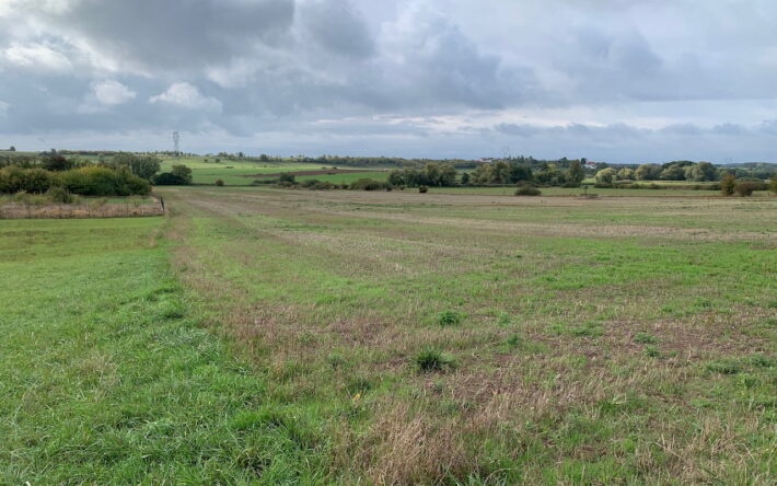 Autre vue de la parcelle agricole, avant les travaux - Crédit photo : Banque des Territoires
