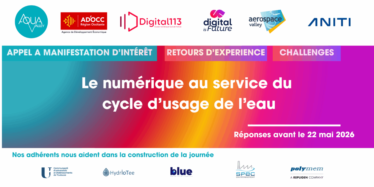 Le numérique au service du cycle d'usage de l'eau (AMI)