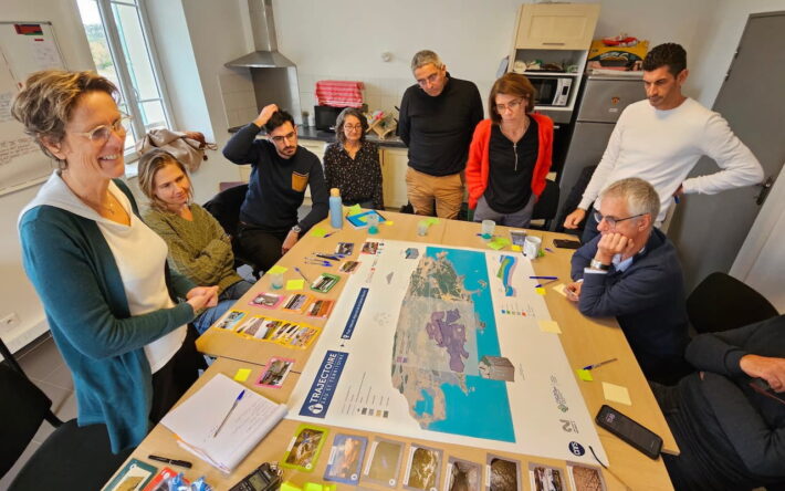 Table ronde N°1 de l’atelier Trajectoire Eau & Territoire du PNR de la Sainte – Baume pour identifier les enjeux de la ressource en eau - Crédits photo : Aude Mottiaux - PNR Sainte-Baume