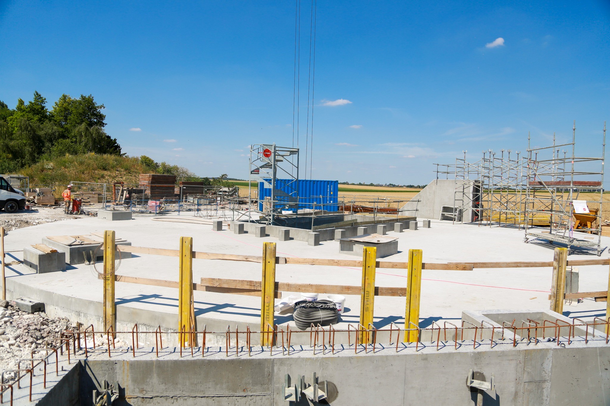 Les deux bassins triplent la capacité de stockage du poste de refoulement Hoche Crédits photo : Communauté d'agglomération de Lens-Liévin